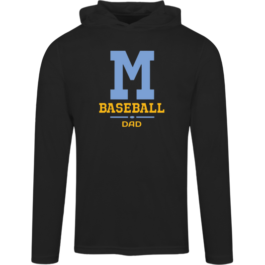 Mays Baseball Dad TT41 Team 365 Mens Zone Hooded Tee