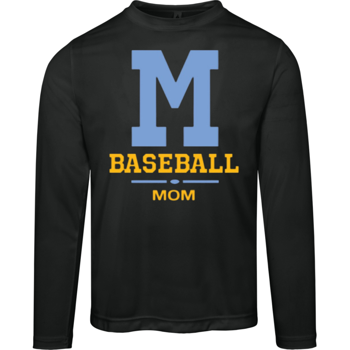 Mays Baseball Mom TT11L Team 365 Mens Zone Long Sleeve Tee