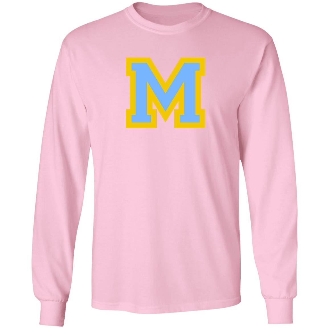 Mays M blue G540 LS T-Shirt 5.3 oz.