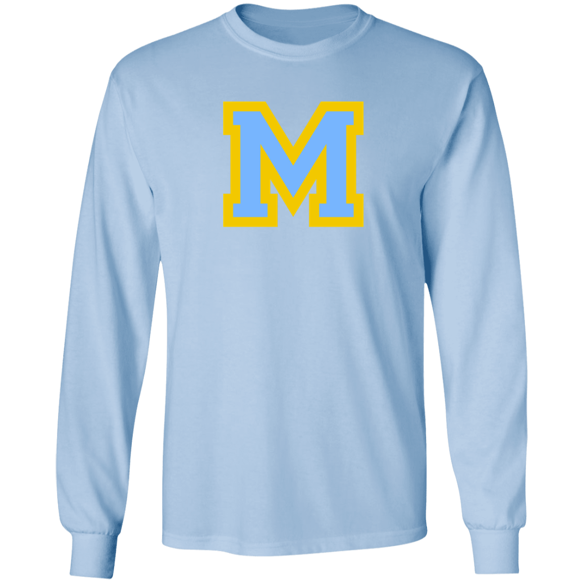 Mays M blue G540 LS T-Shirt 5.3 oz.