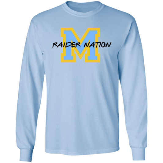 M Raider Nation G540 LS T-Shirt 5.3 oz.