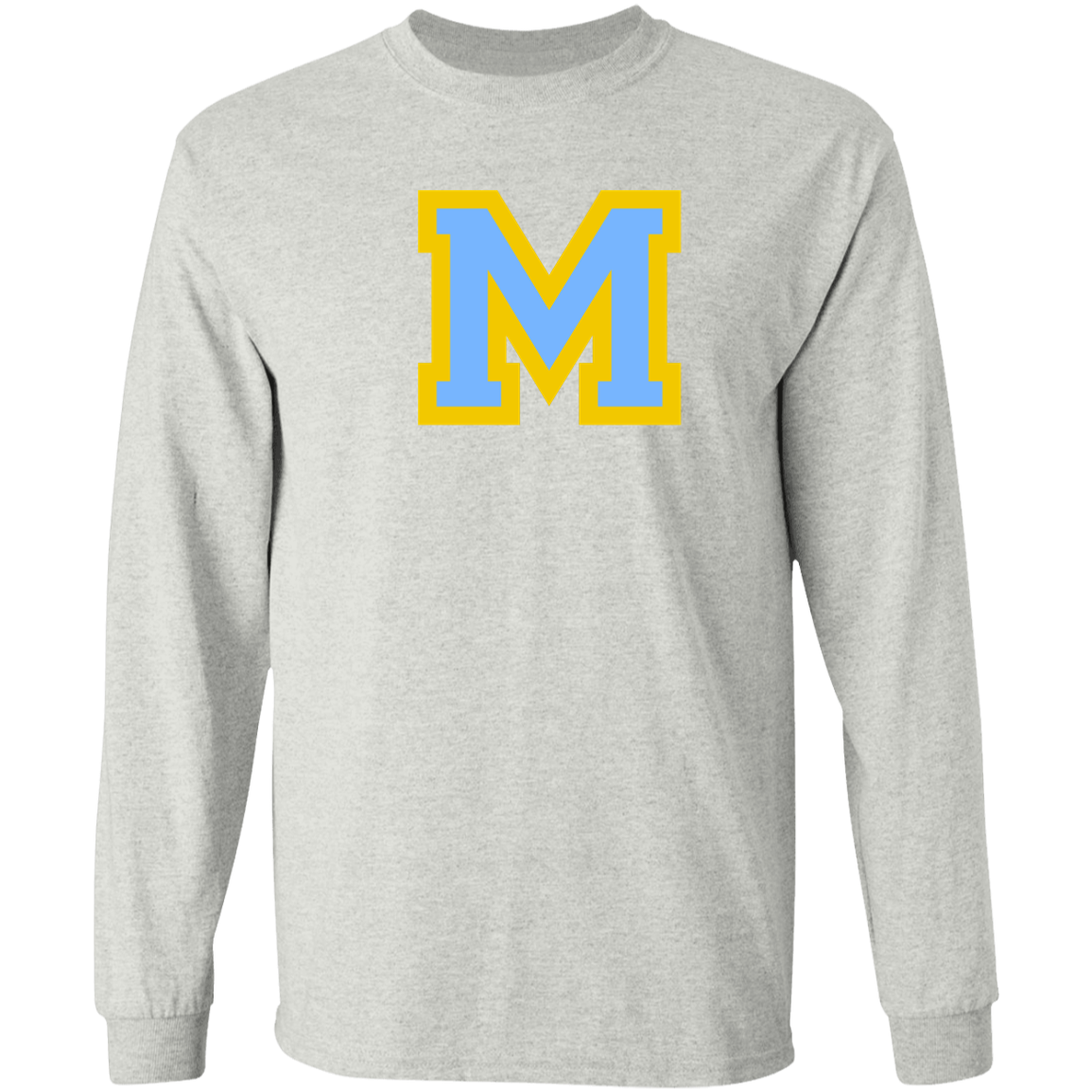 Mays M blue G540 LS T-Shirt 5.3 oz.