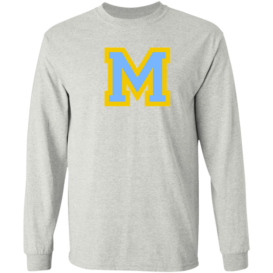 Mays M blue G540 LS T-Shirt 5.3 oz.