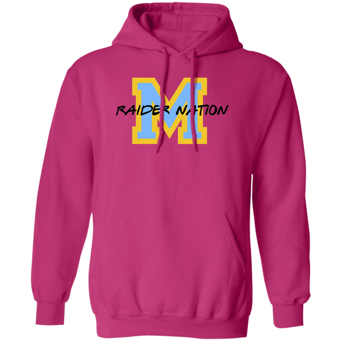 M Raider Nation G185 Heavy Pullover Hoodie
