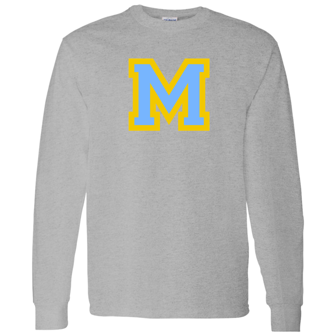 Mays M blue G540 LS T-Shirt 5.3 oz.